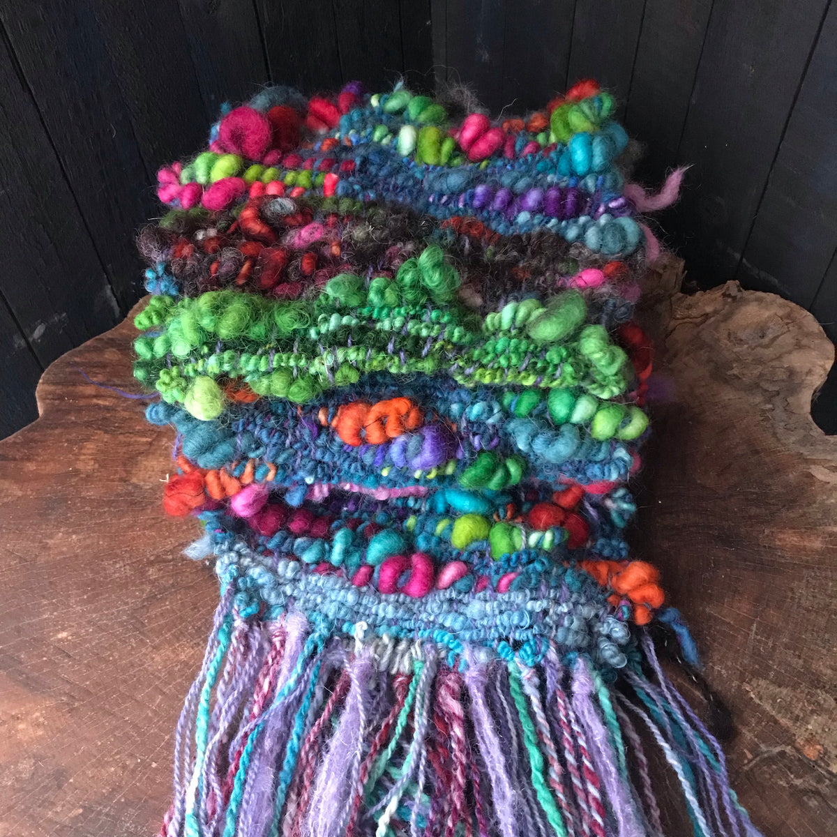 Rainbow scarf 100% Wool - Foulard 100% laine arc-en-ciel - Mynoush