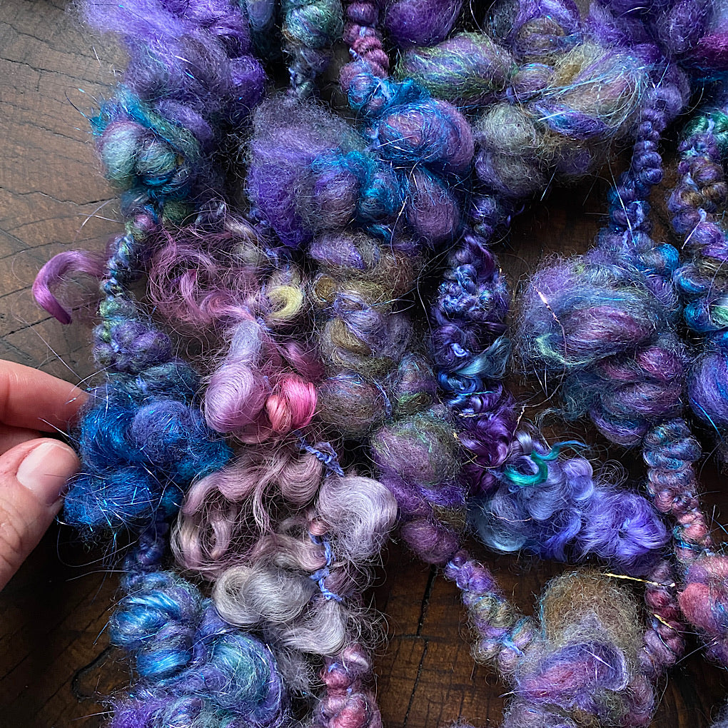 Aurora - Fluffy sparkly giant art yarn