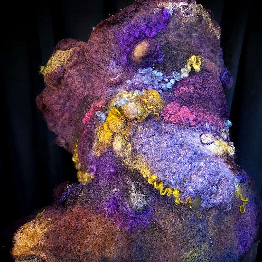 Nebula 2022 - felted scarf