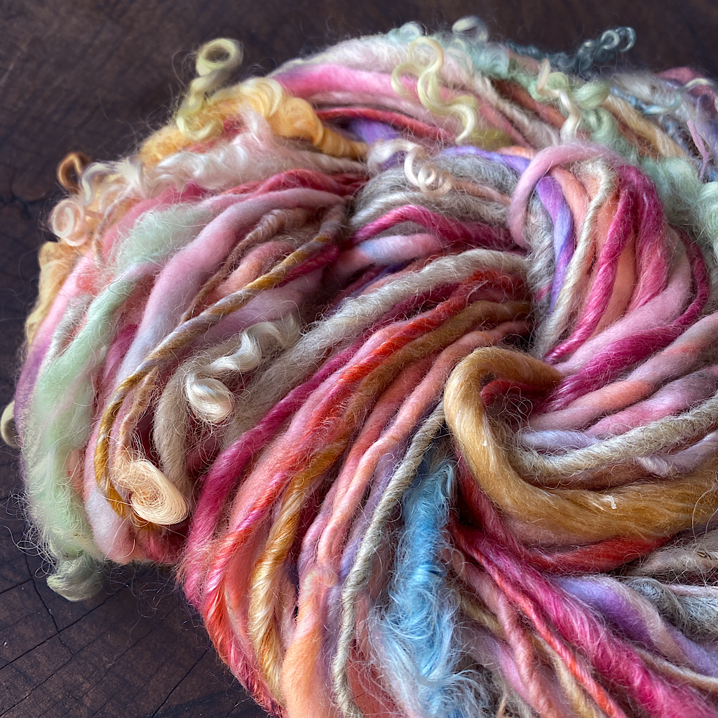Lily rose hand spun yarn
