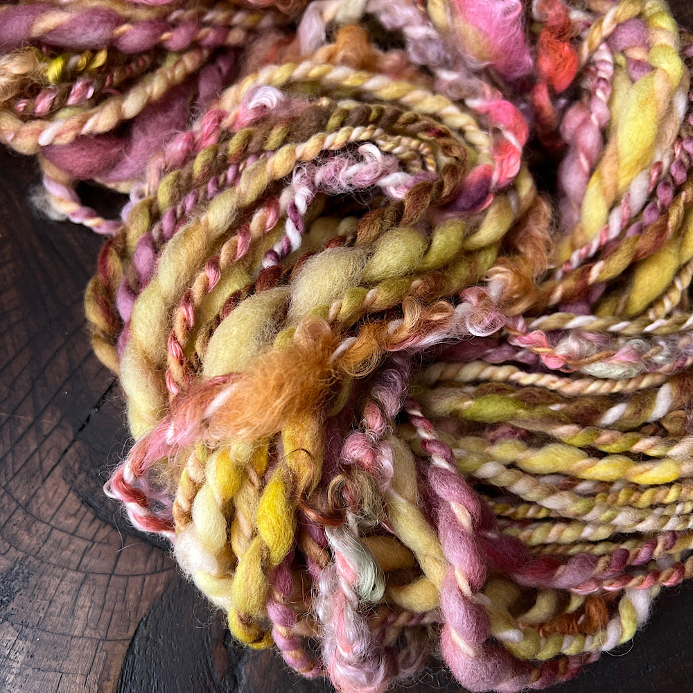 Honey and roses - mini twist yarn