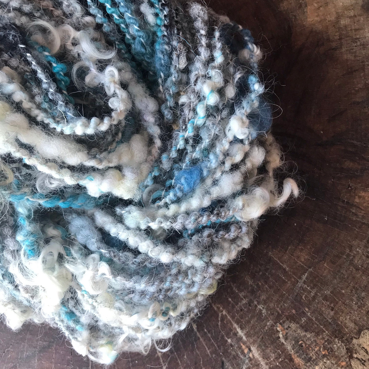 Blue grey art yarn 100g 39y - Mynoush