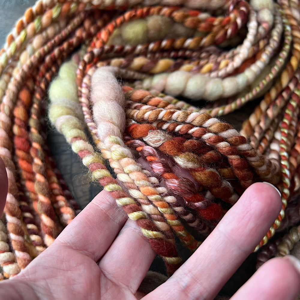 Golden Spring mini twist yarn