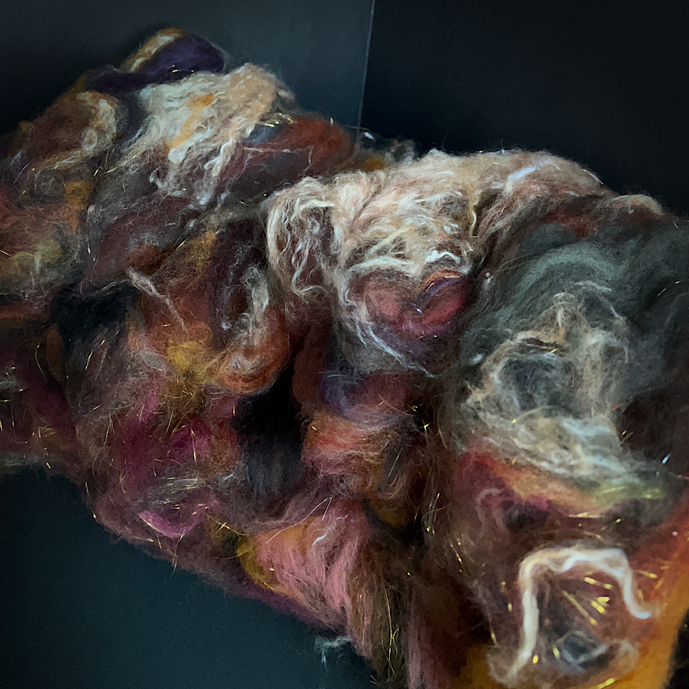 Batt for spinning yarn