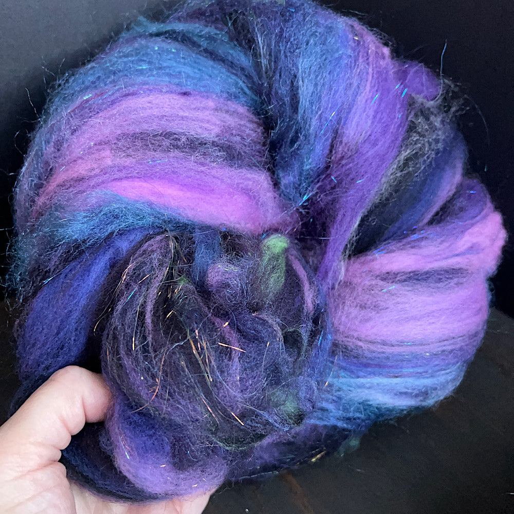 Set of 2 batts for spinning or felting