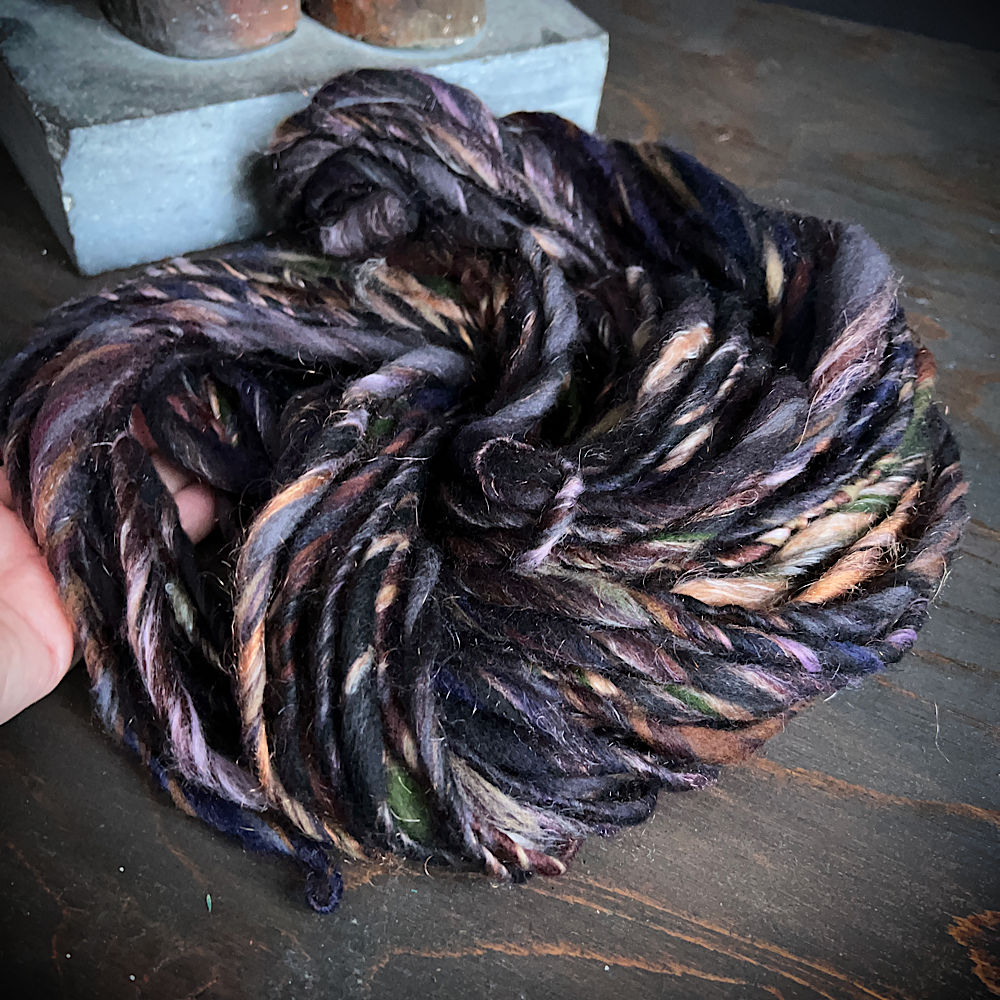 Hand spun single for knitting