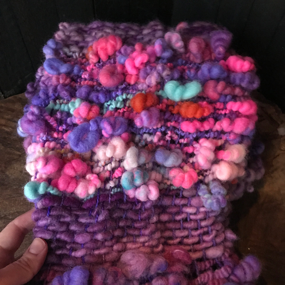 Purple scarf - Foulard mauve - Mynoush