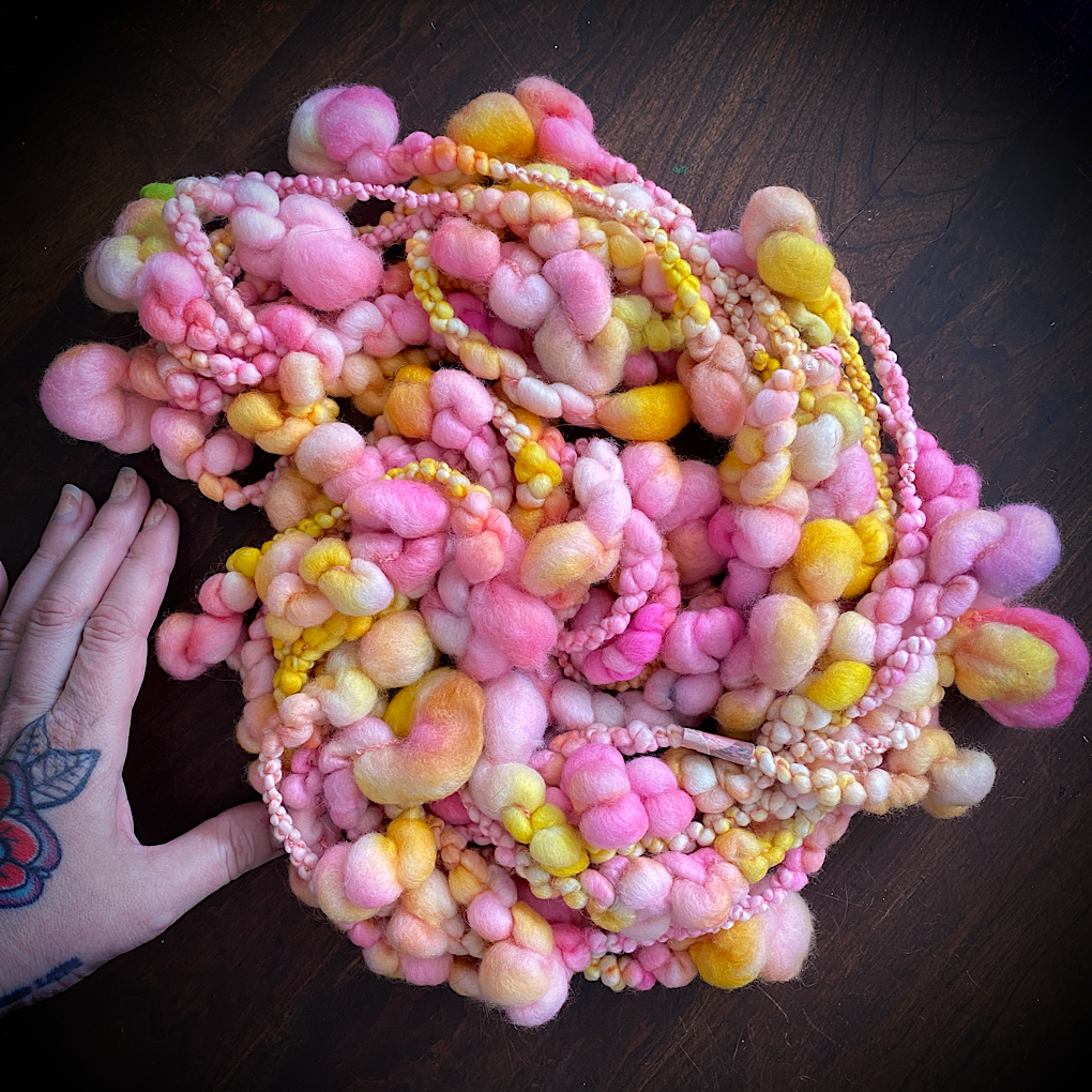 Honey Rose Jumbo boucle Art yarn