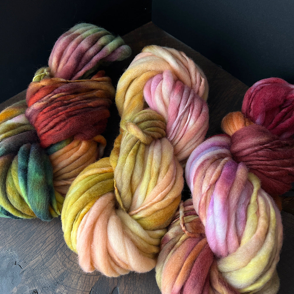 Fluffy yarn set of 3 skeins