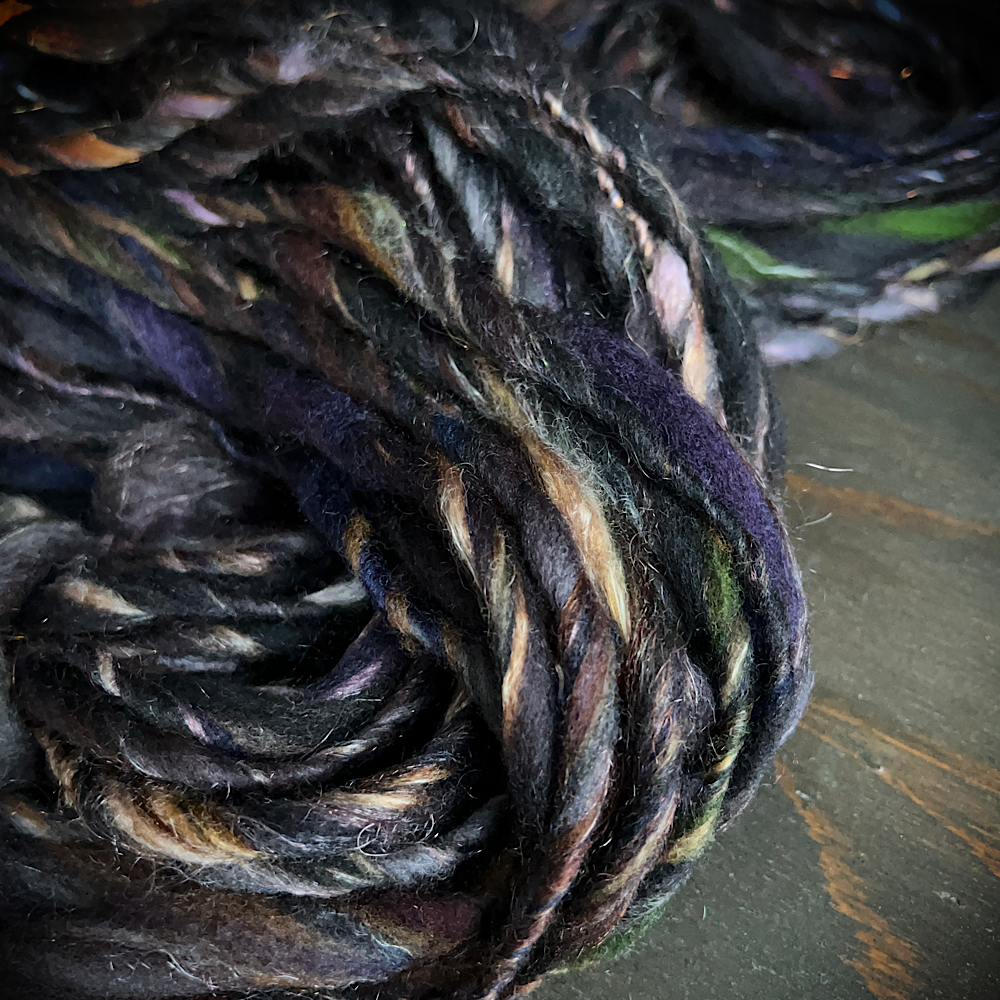 Hand spun single for knitting