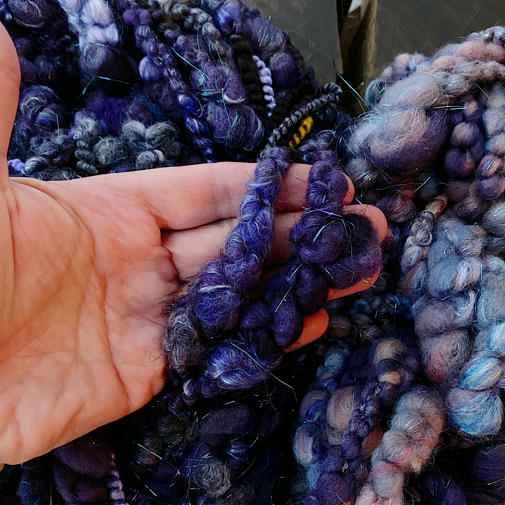 Nuit étoilée SET merino bamboo silk art yarn