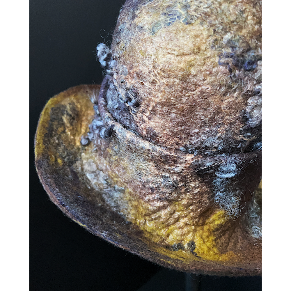 Felted cloche hat- 23”