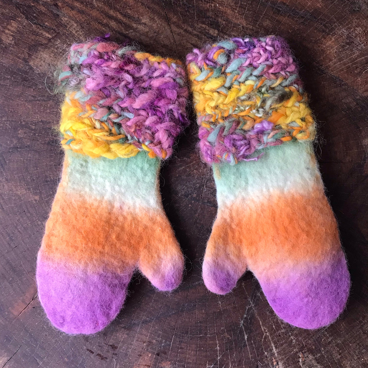 Kids alpaca mittens Mitaines alpaga enfant - Mynoush