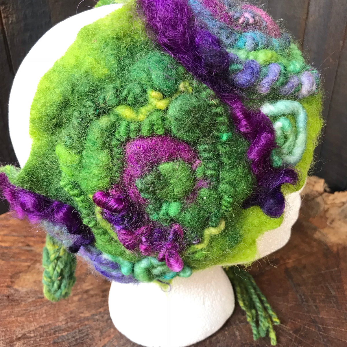 Green textured headband One size - Mynoush