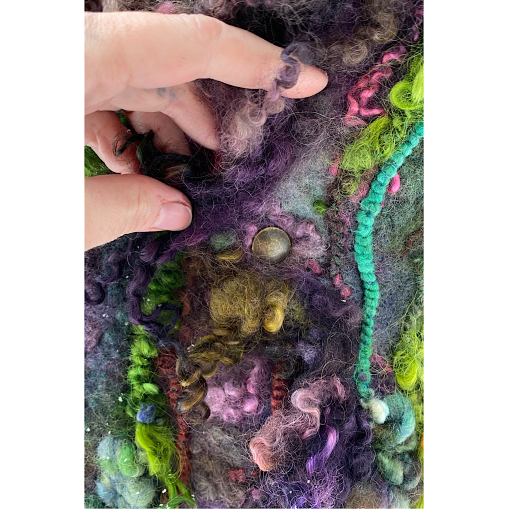 Crépuscule Felted scarf