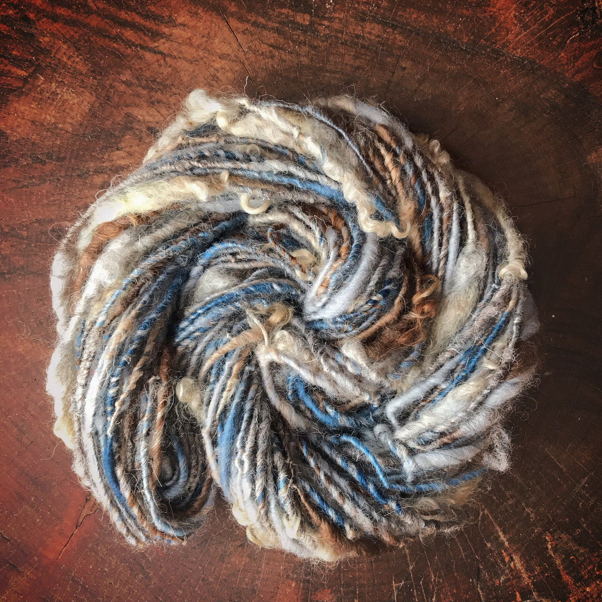 Blue grey art yarn 100g 55y - Mynoush