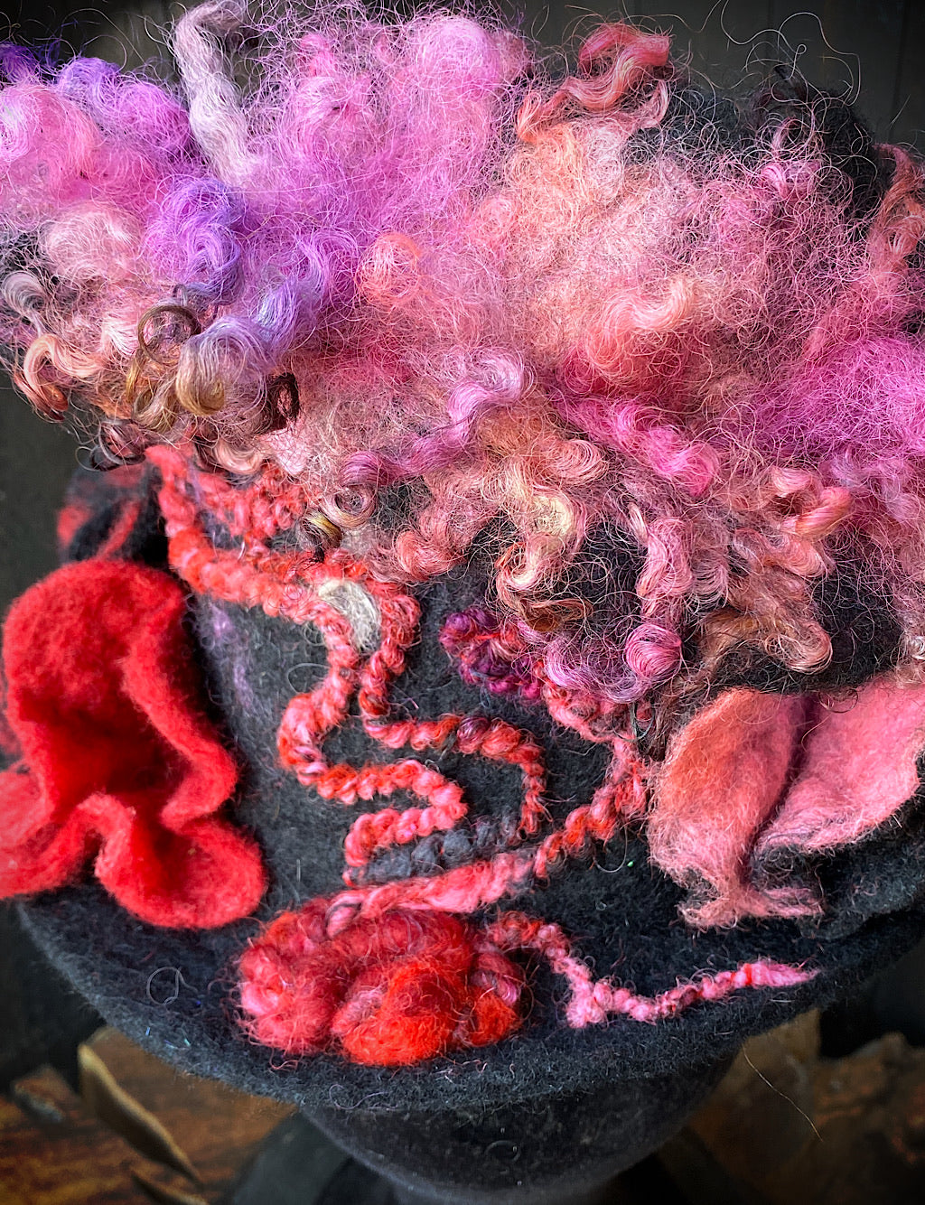 Felted top hat