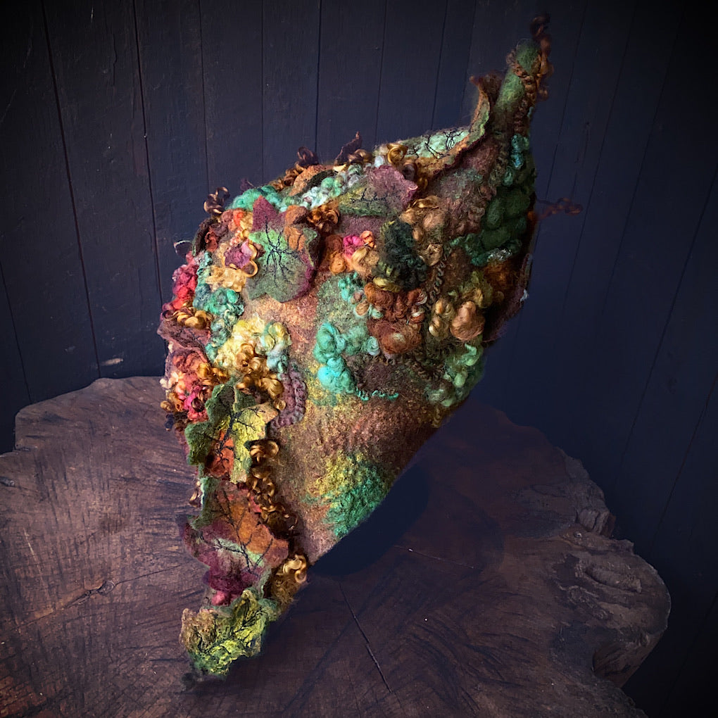 Legend of Fall Fairy felted hood