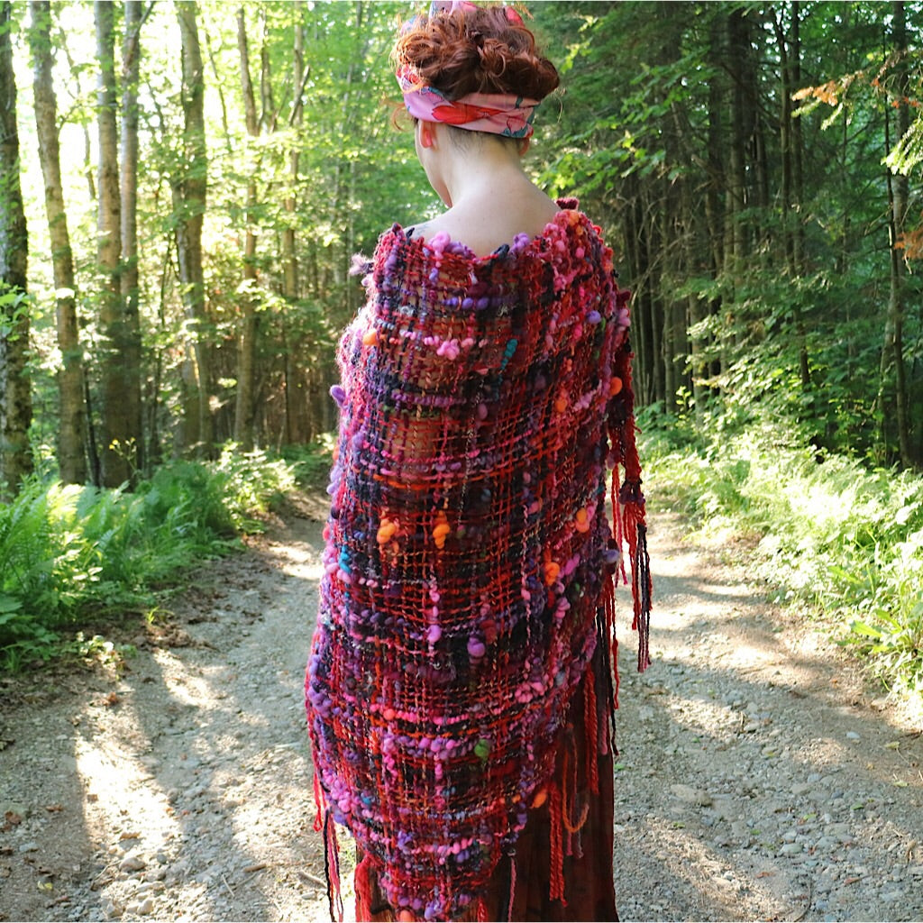 Esmeralda - hand woven shawl