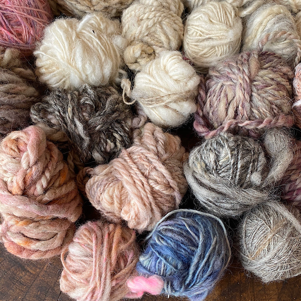 Clearance of hand spun yarns