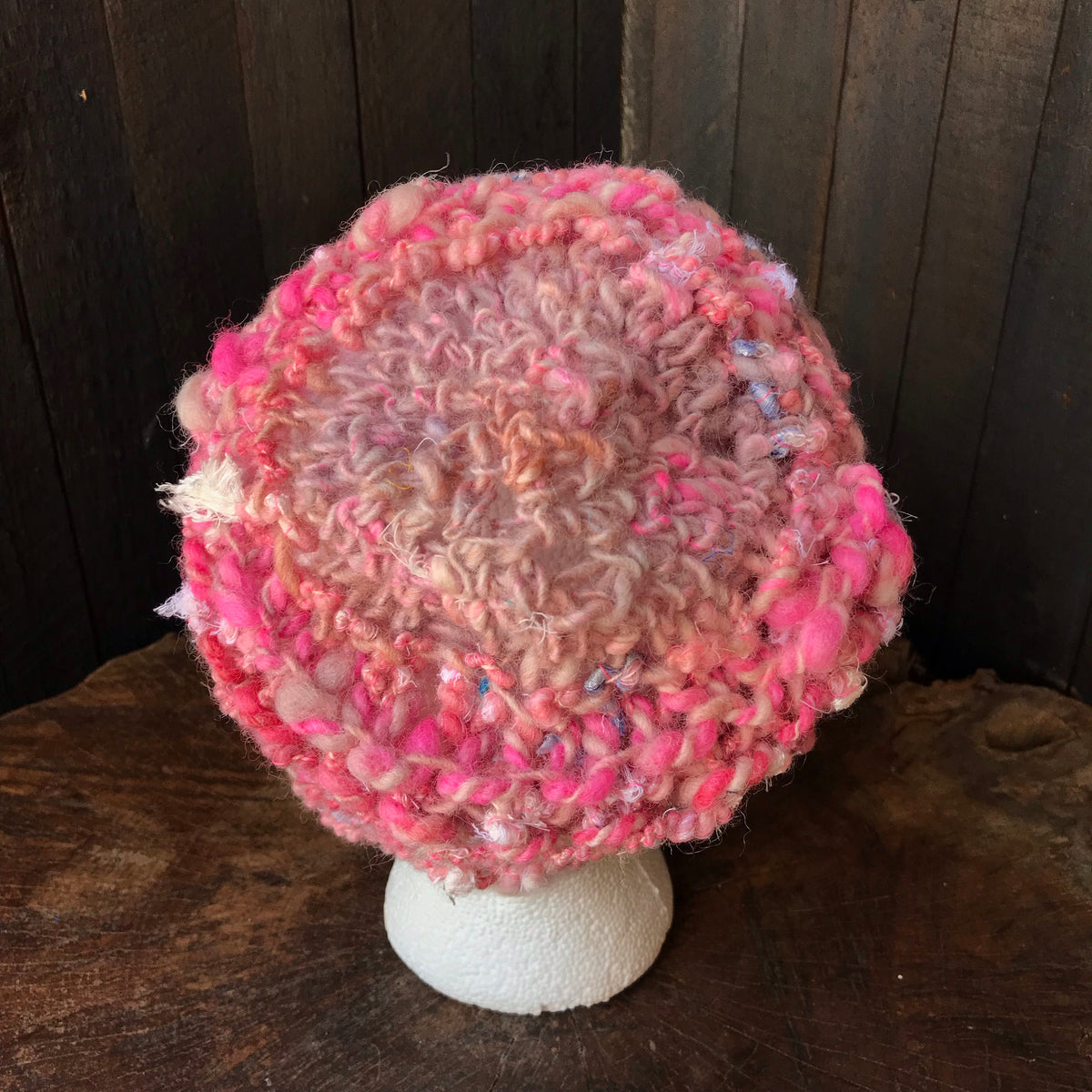 Pink knitted woman hat | Tuque rose en tricot|16”-21” - Mynoush