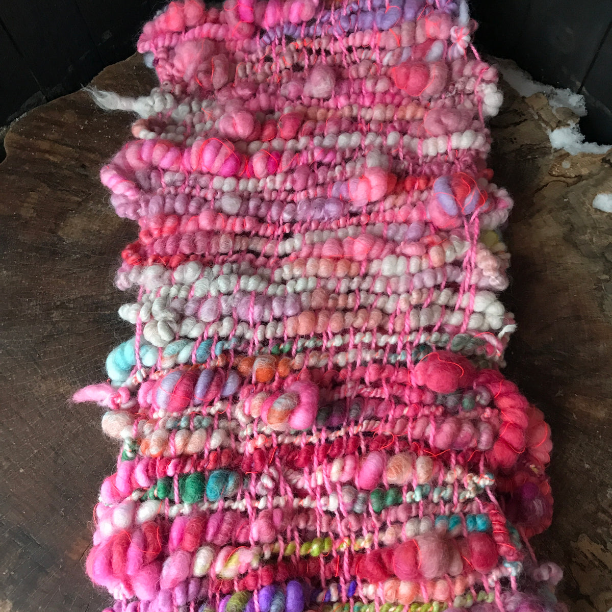 Rainbow scarf wool alpaca- Foulard arc-en-ciel  laine alpaga - Mynoush