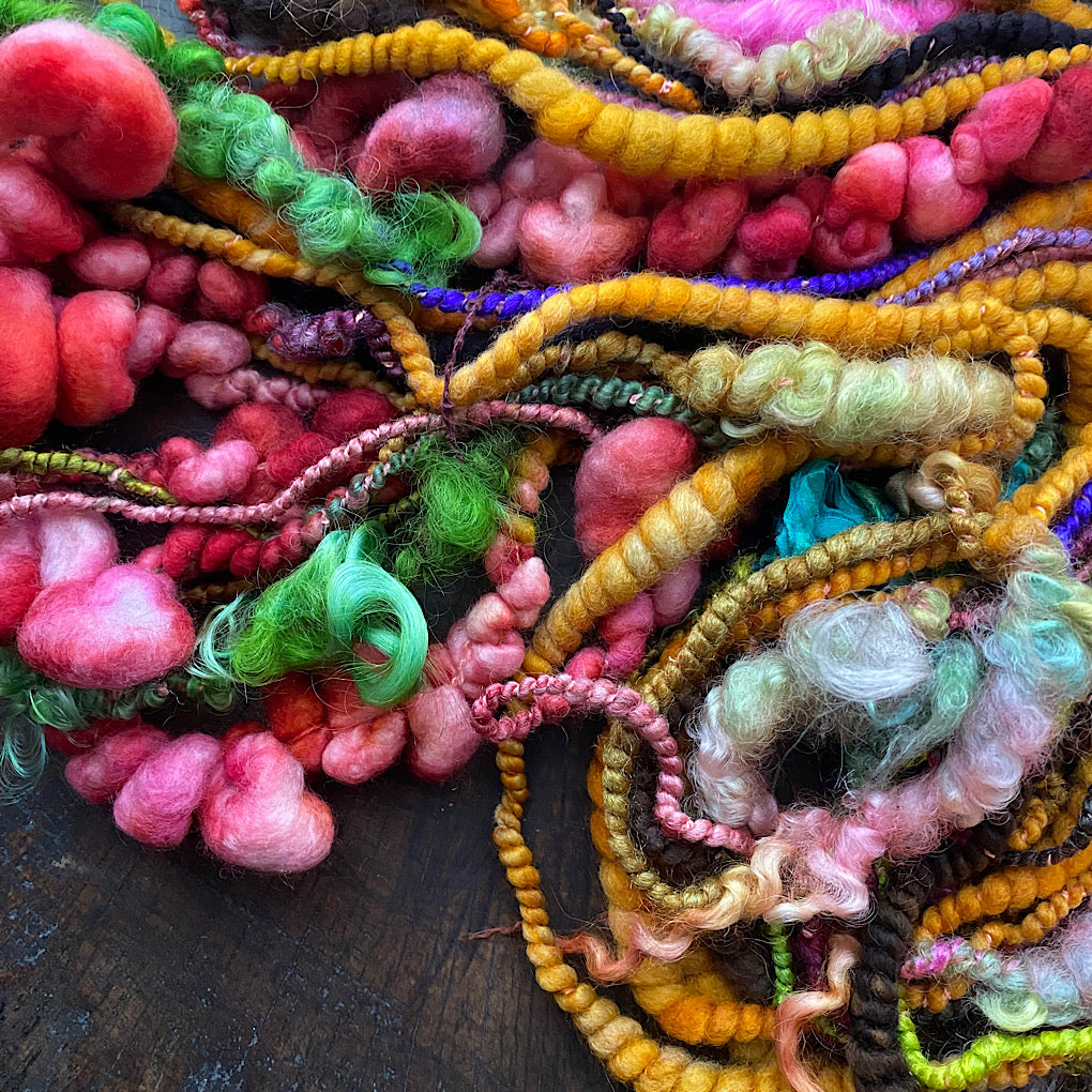 Gold embrace art yarn