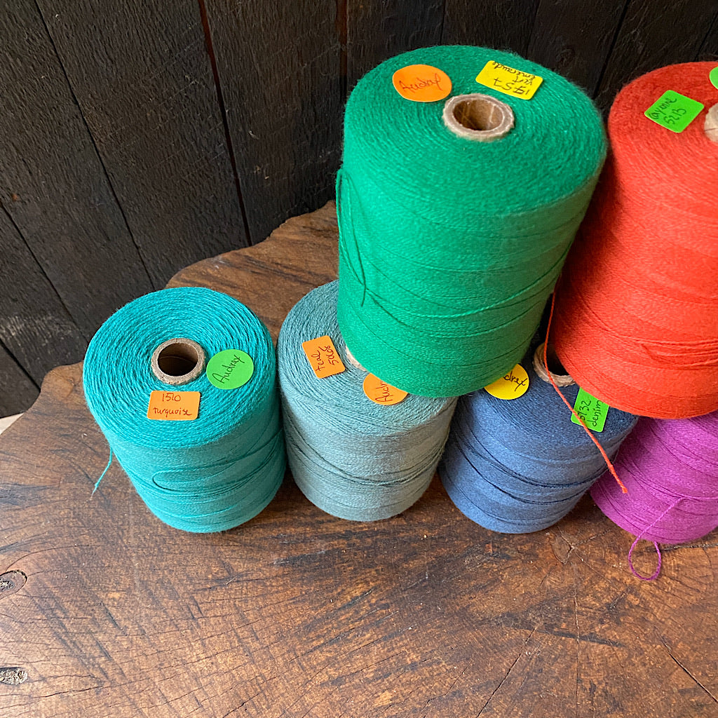 Weaving cotton thread for Audrey