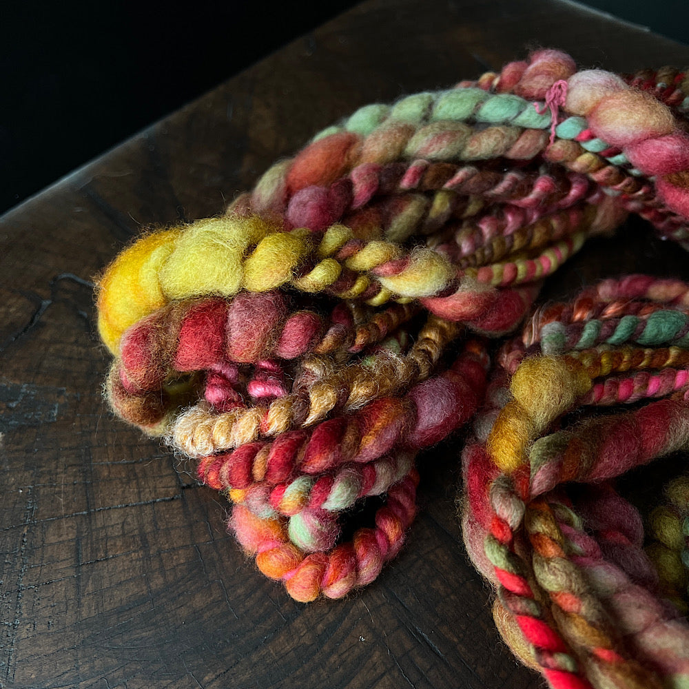 Nostalgia - jumbo 2 ply spiral art yarn