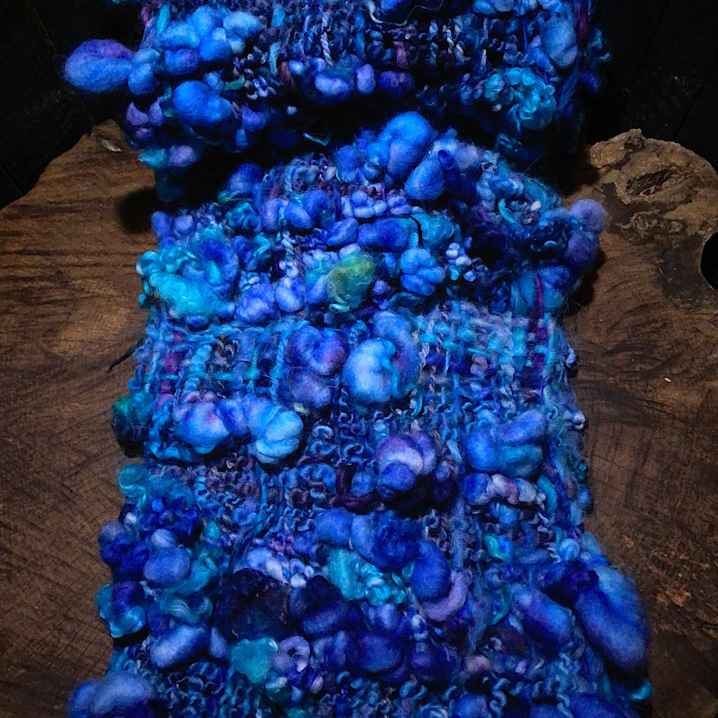 Lady Blue woven scarf