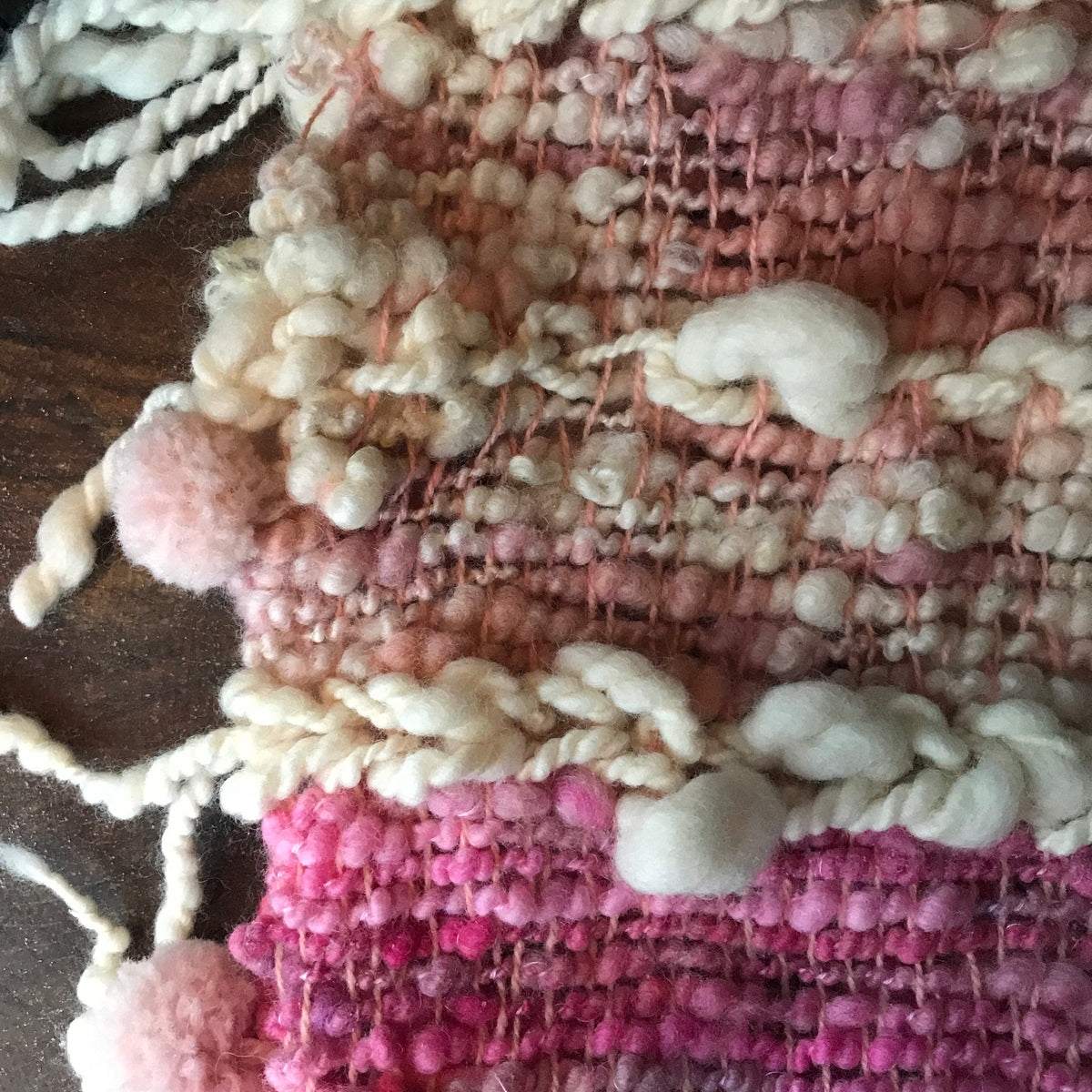 Giant Pink scarf 100% Wool - Foulard Géant 100% laine rose - Mynoush