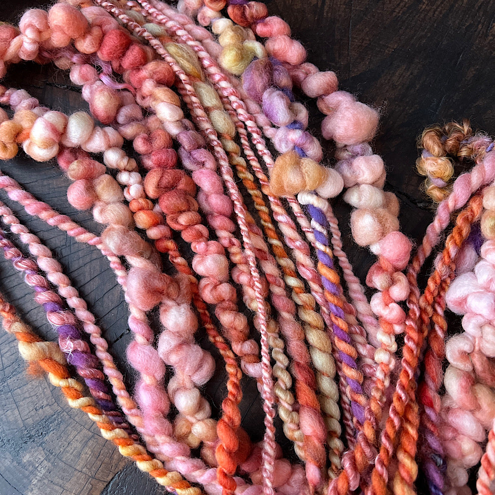 Peaches pie - art yarn