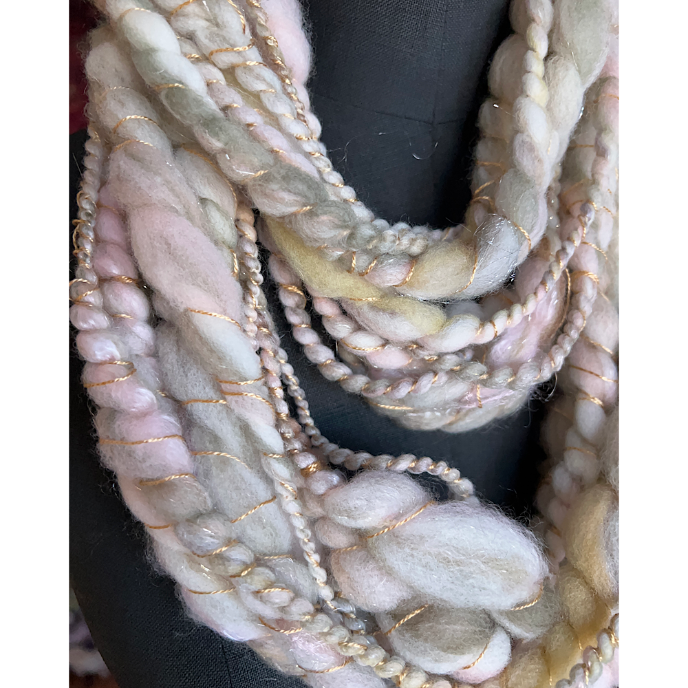 Art yarn for weaving and knitting