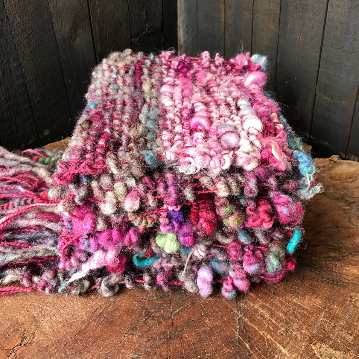 Charcoal scarf 100% Wool - Foulard  100% laine gris charcoal - Mynoush