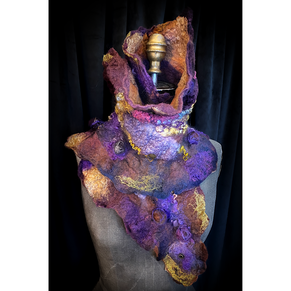 Nebula 2022 - felted scarf