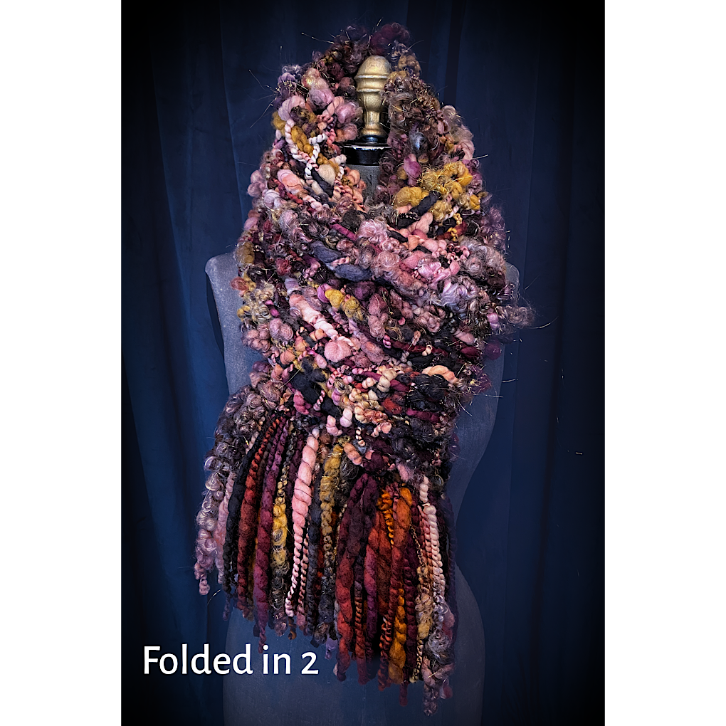 Black Rose Woven scarf