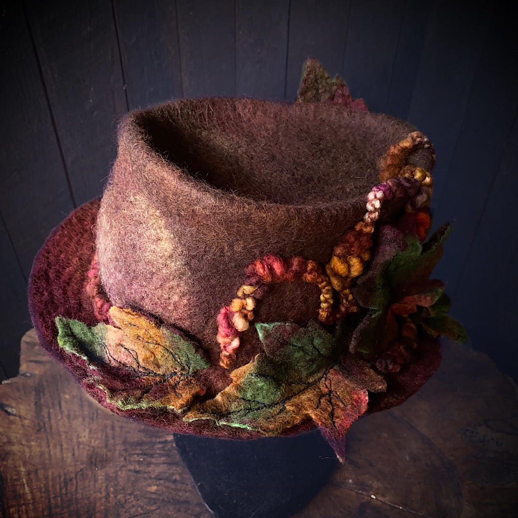 Legend of fall Felted hat
