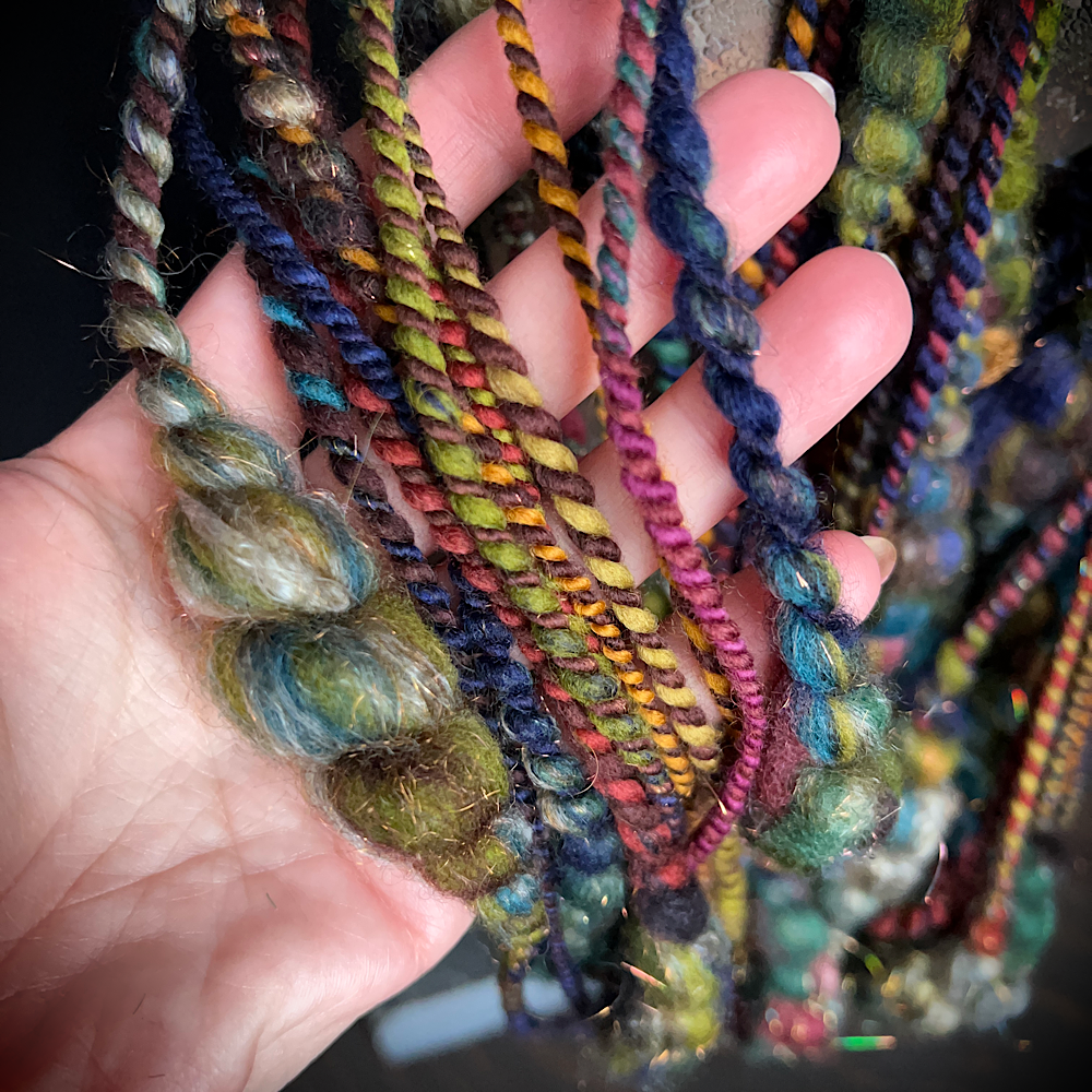 Hand spun art yarn