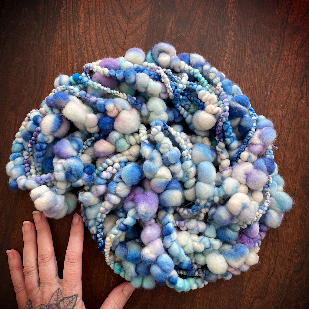 Denim Jumbo boucle art yarn