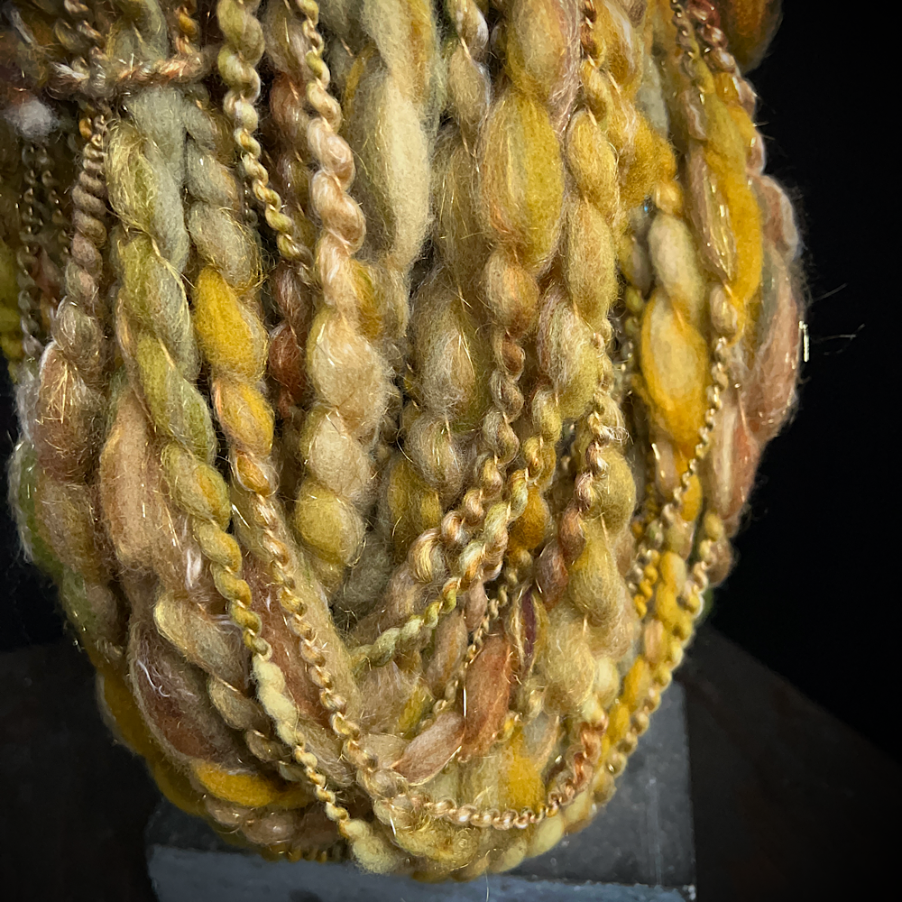 “Golden Rose” Scarf weaving art yarn assortment