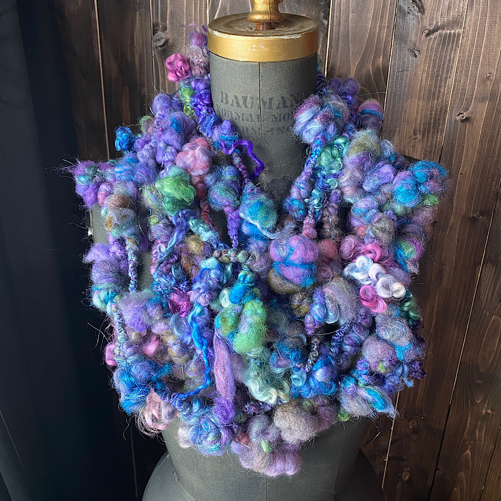 Aurora - Fluffy sparkly giant art yarn