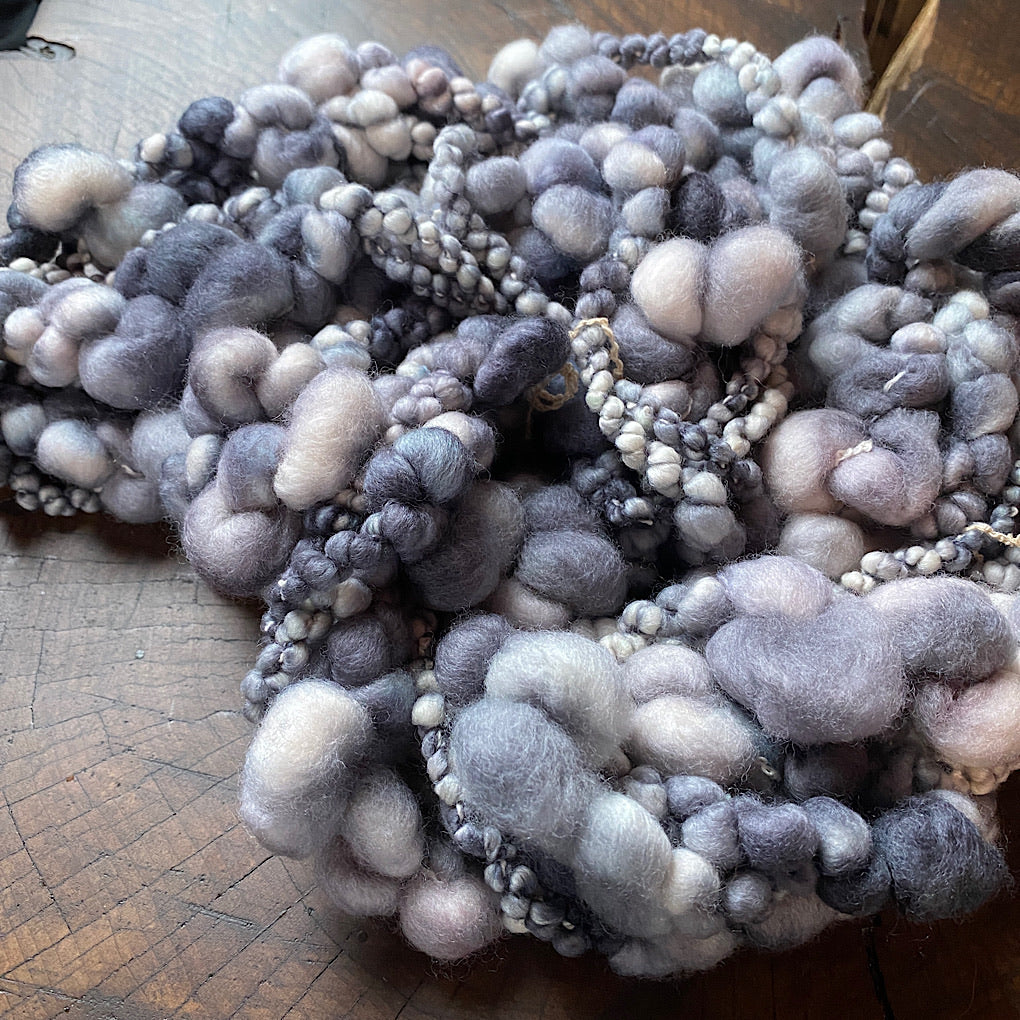Grey Jumbo boucle Art yarn