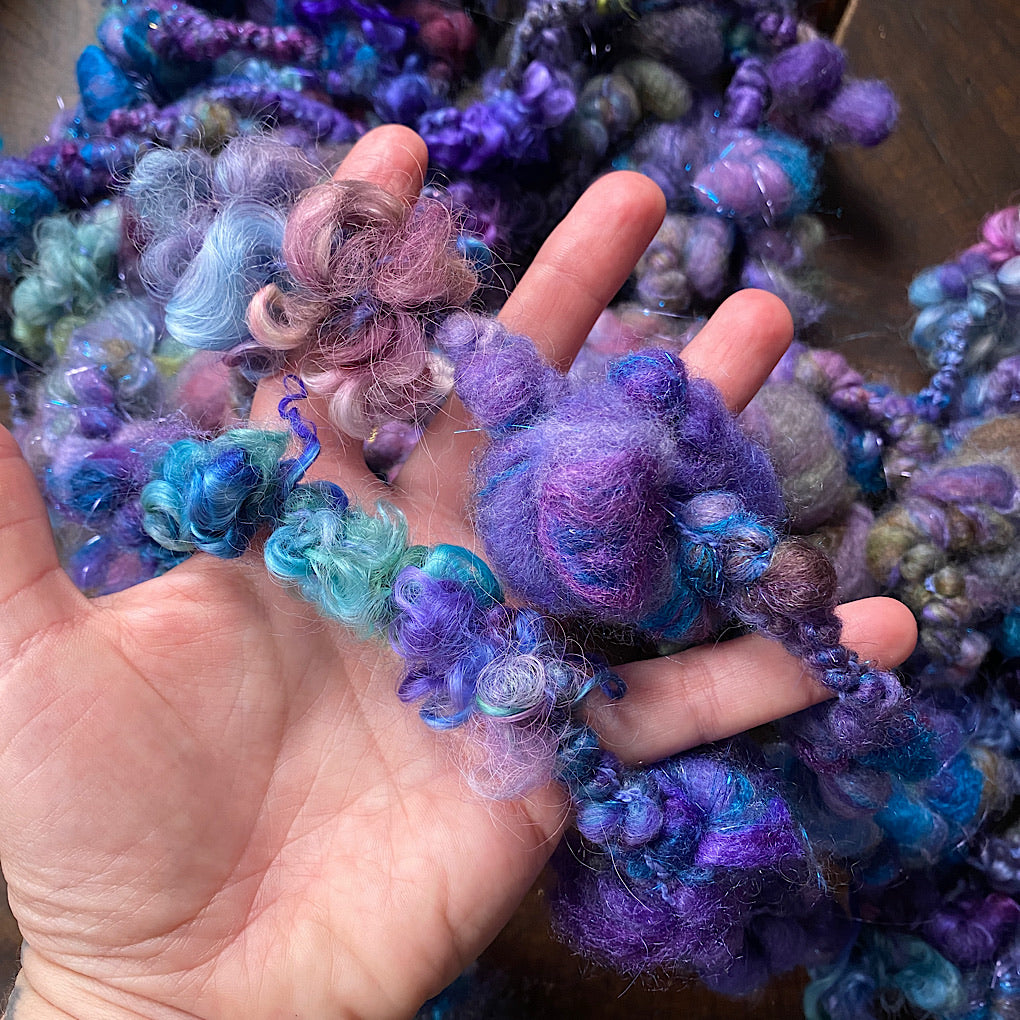 Aurora - Fluffy sparkly giant art yarn
