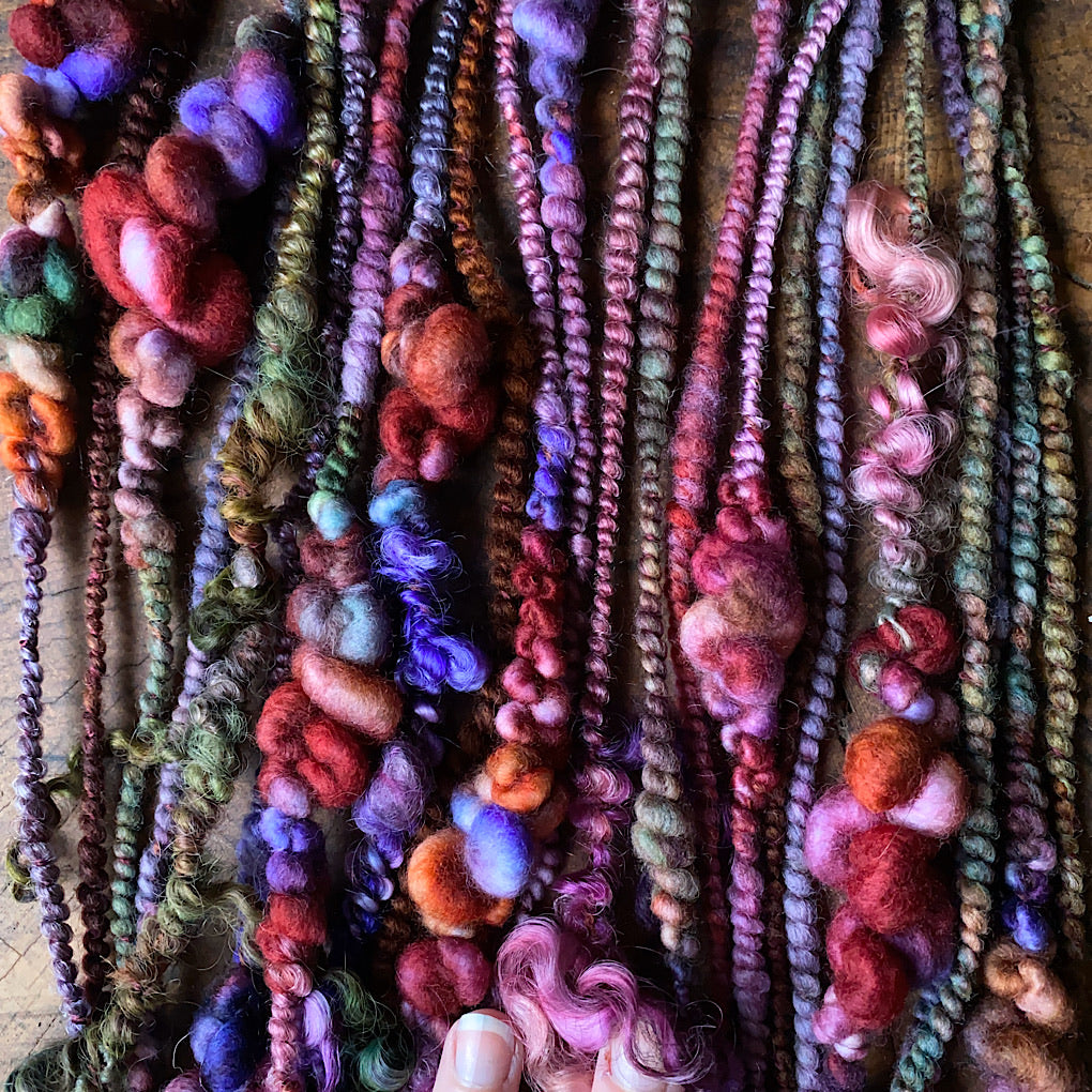 Legend of fall Luxurious one-of-a-kind art yarn