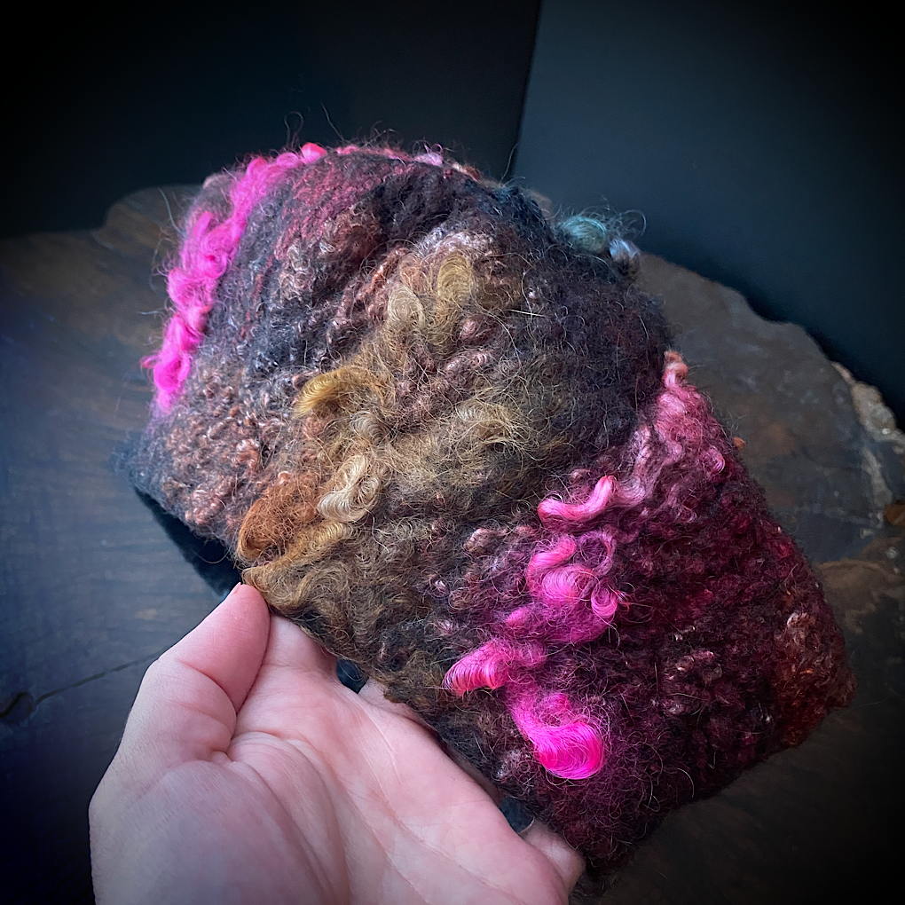 Merino silk beret 22”