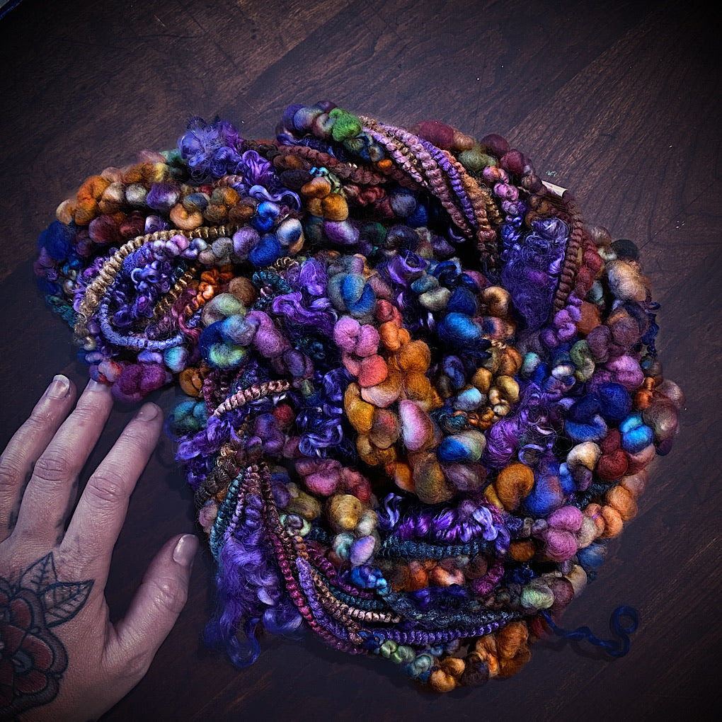 Passionate One-of-a-kind Silk art yarn