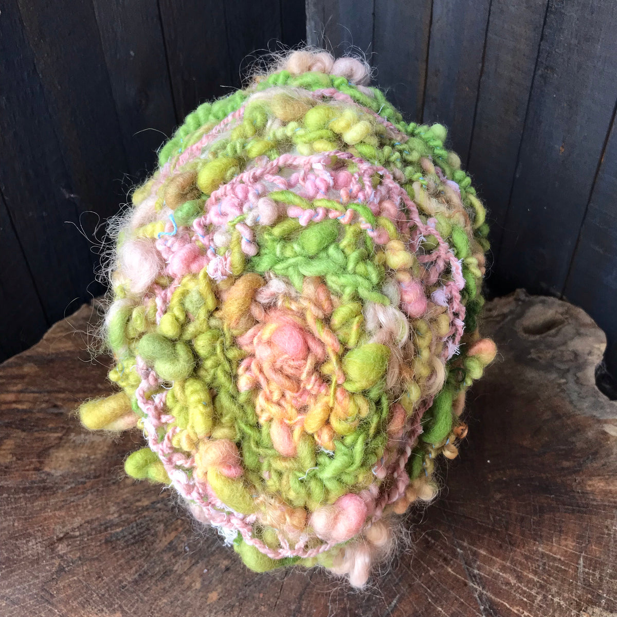 Chunky Green knitted hat | Bonnet vert en laine filée main|20”-25” - Mynoush