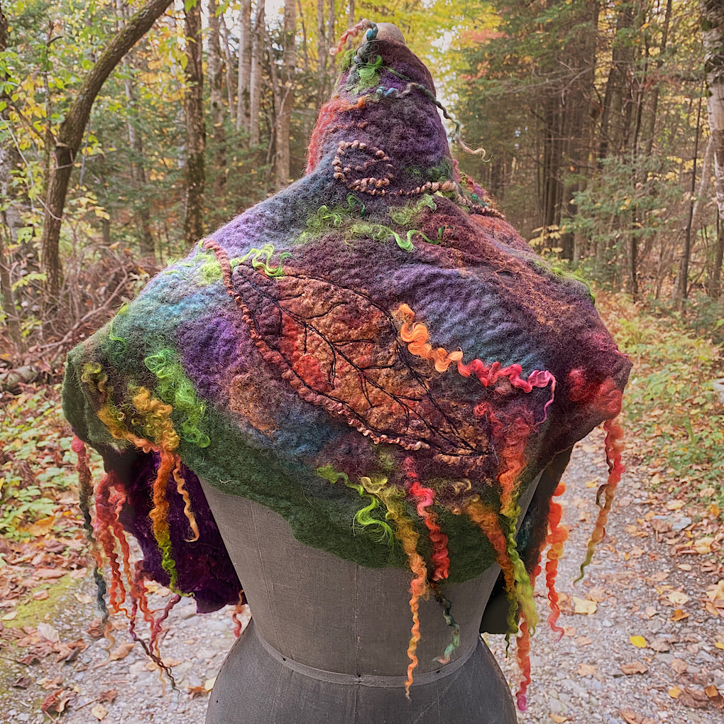 Legend of Fall Felted scarf