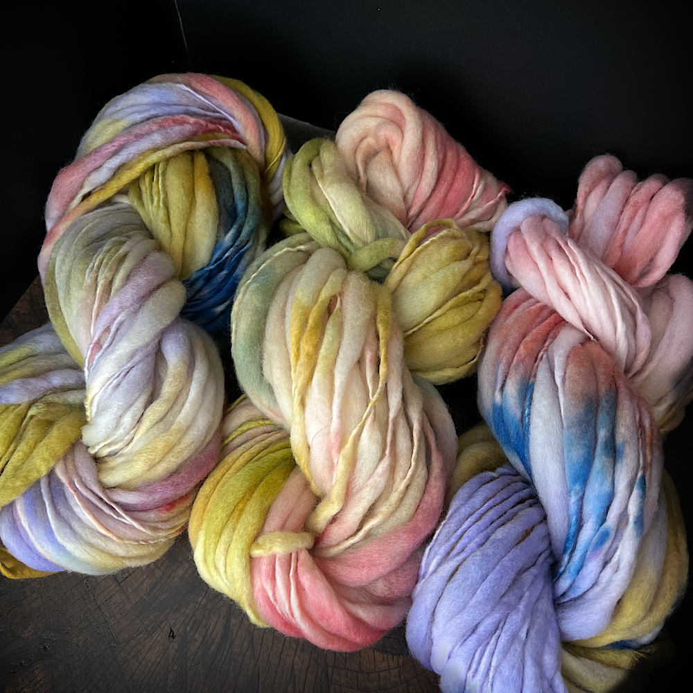 Fluffy yarn set of 3 skeins
