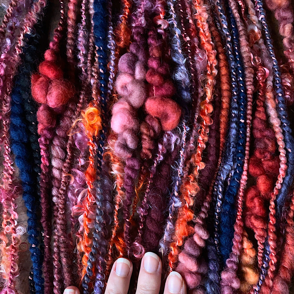 My heart Art yarn with mohair